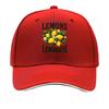 LemonThemed Baseball Cap  Lightweight Breathable Hat with Lemon Design Hand Washable Ideal for H Sandwich Baseball Cap
