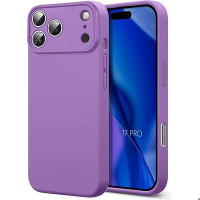 Чехол для телефона - BOOLING - iPhone 17 Pro - Тонкий жидкий силикон - Фиолетовый - Защита от царапин