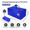 93 liters with handle large capacity clothing storage bag 4-piece set suitable for dormitory and holiday decoration Blue