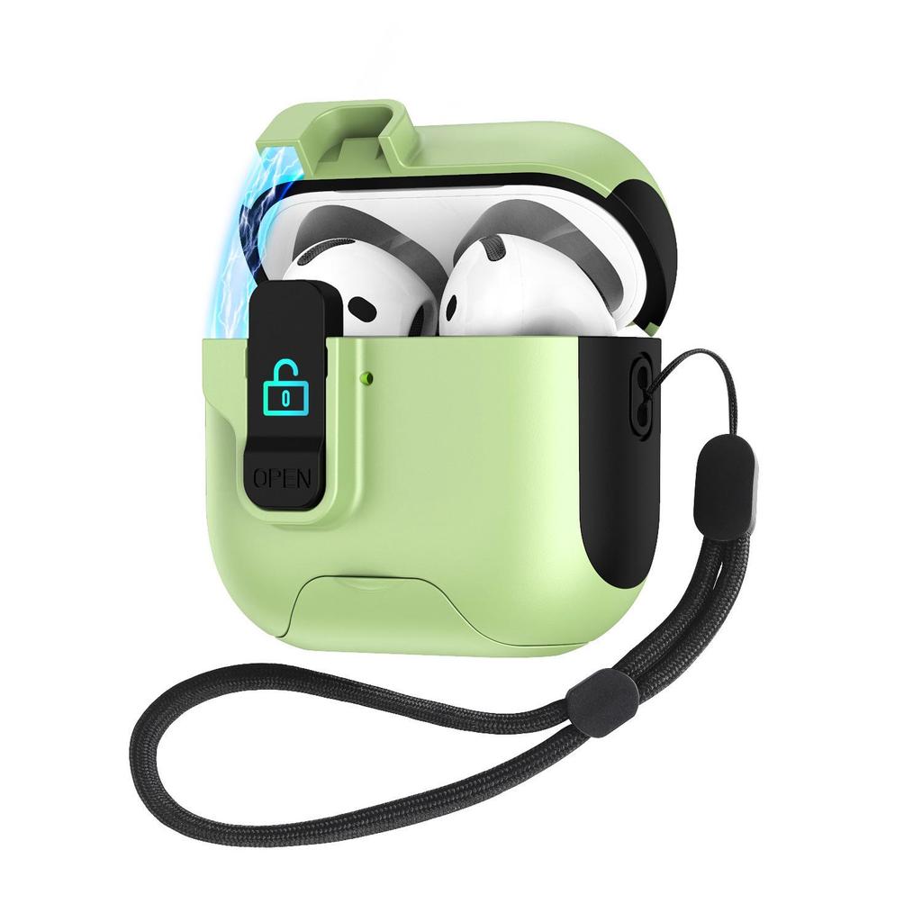 Защитный чехол для AirPods Pro 3 и 4 со выдвижной подставкой