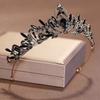 Birthday Crown Baroque Premium Muse Hepburn Style Wedding Bride Black Crown Headgear Princess Hair Accessories