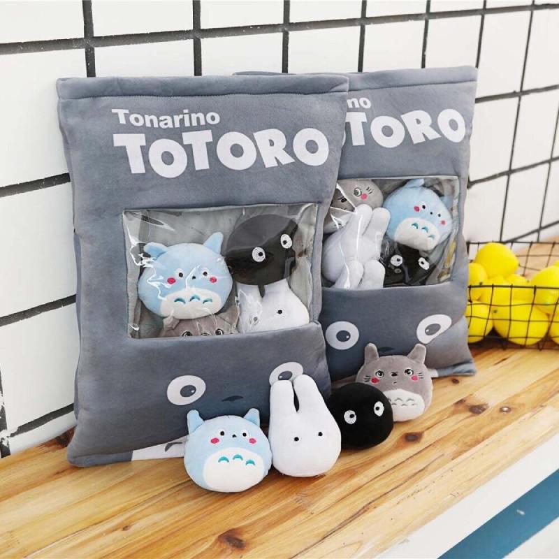 Cute Rabbit Plush Toy Pillow With Snack Design Luxurious Softness For Celebrations