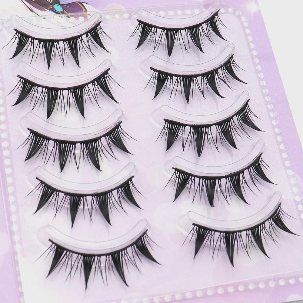 Cat Barbie Eyelashes: Natural, Thick, Photogenic, Double Eyelid Support with Eyeliner