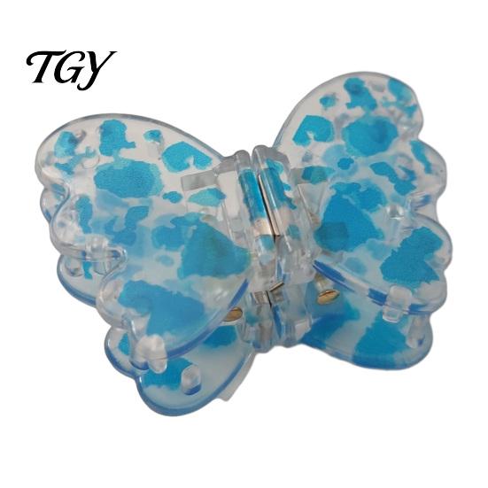 Non-damaging Hair Tools Magnetic Clips for Women Girls, Butterfly Shape Strong Hold Non Slip Versatile Ornaments Claw Clips, Seamless 2-in-1
