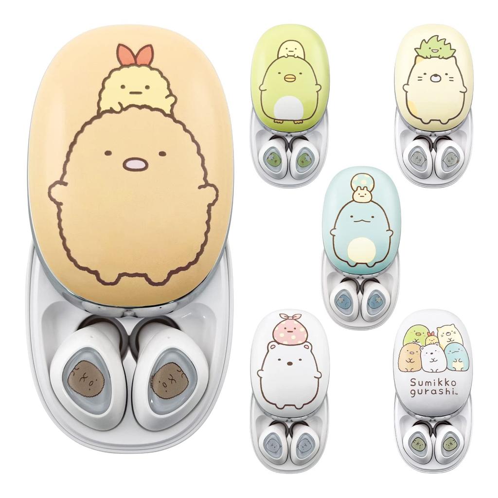 Tama Electronics Sumikko Gurashi Полностью беспроводная технология Bluetooth с возможностью воспроизведения музыки до 5 часов, непрерывной работы до 3 часов, работы в режиме ожидания до 57 часов