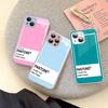 Закаленное стекло Pantone Candy Color для iPhone 14 13 12 11 Pro Mini XS MAX 14Plus X XS XR Fundas