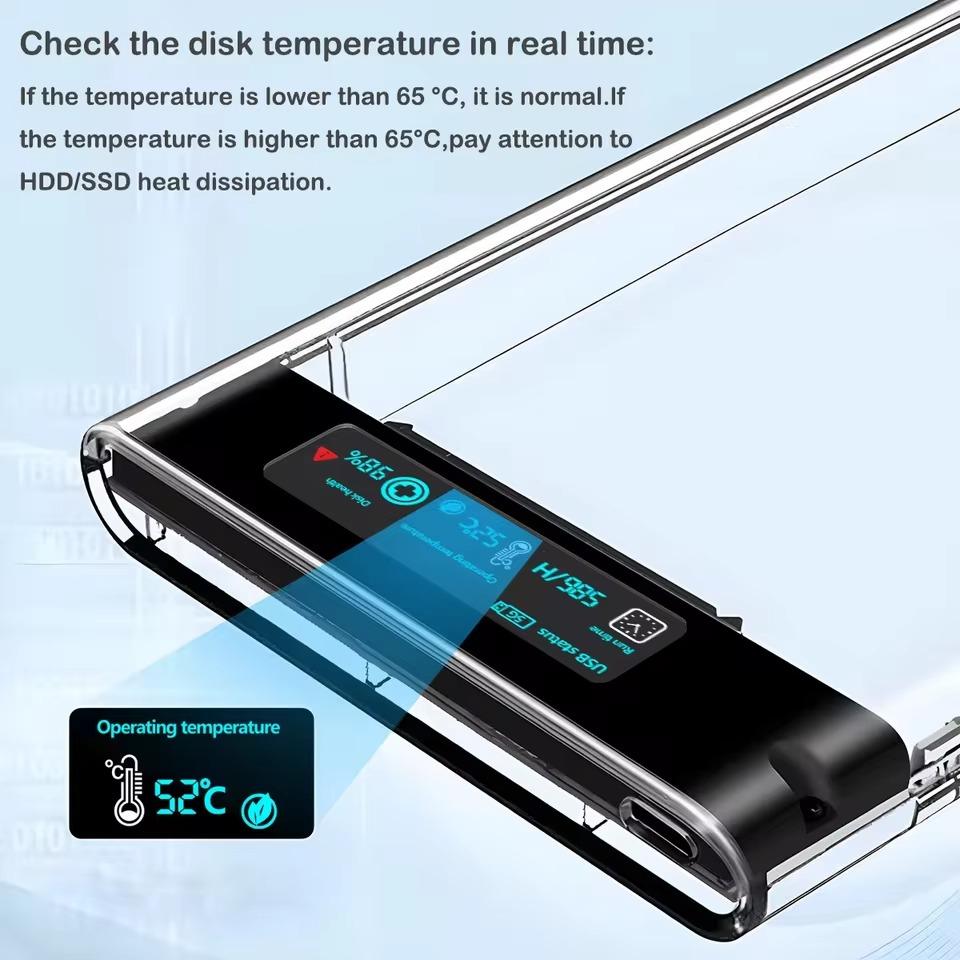 Внешний USB HDD-корпус 5 Гбит/с 2,5-дюймовый прозрачный жесткий диск корпус SATA на USB 3.1 жесткий диск корпус HDD SSD чехол для хранения ноутбука ПК