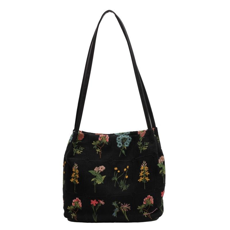 Большая вместительная сумка женская летняя универсальная 2024 новая холщовая повседневная сумка через плечо высокосортная сумка-ведро для поездок на работу