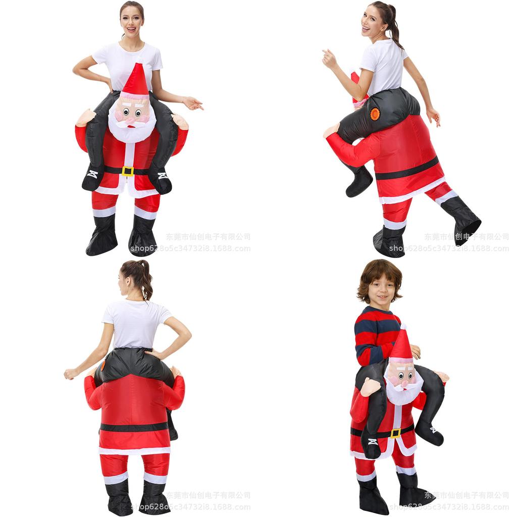 Claus Inflatable Santa Costume For Themed Party Stage Performance Fashion Gift