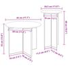 Side Table Set with Storage 2 pcs Sonoma Oak Wood Based Material