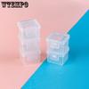 Mini Square Transparent Plastic Boxes Flip Cover Tiny Gift Boxes Universal Small Packaging Boxes Storage and Display Boxes
