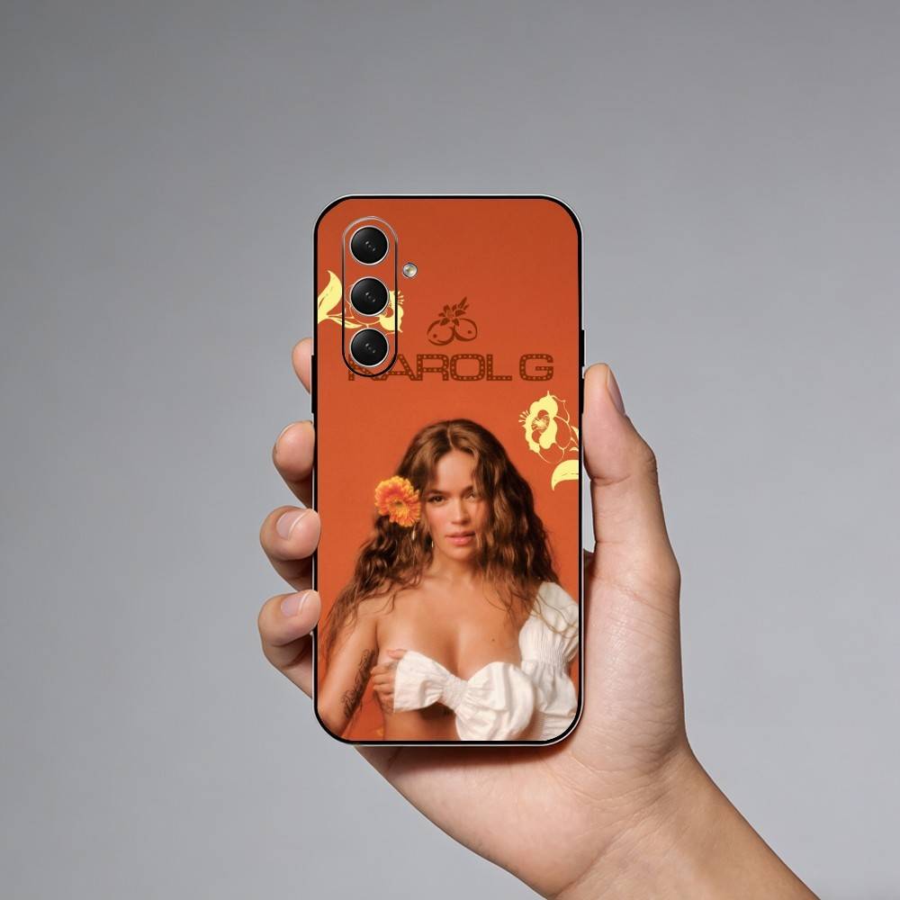 K-Karol G Amargura Phone Case For Samsung Galaxy A73,21,22,32,71,53,52,51,80,5G Soft Black Cover