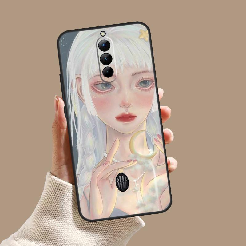 Милый и красивый чехол-раскраска для девочек для ZTE Nubia Red Magic 10 10S 9S 8S 8 9 11 Pro Plus 6 7 6S 7S Pro 5G 6R 10 Air
