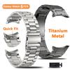 Титановый Нержавеющий Стальной Ремешок для Samsung Galaxy Watch 6 Classic 43 47мм 40/44мм Ремешок для Galaxy Watch 6 5 4 Без Зазоров Браслет