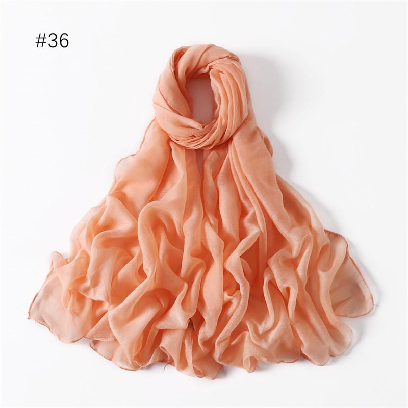 58 Colors Women Candy Color Voile Scarf Plain Solid Pashmina Female Warm Cotton Viscose Scarves Blanket Shawls And Wraps Bufanda