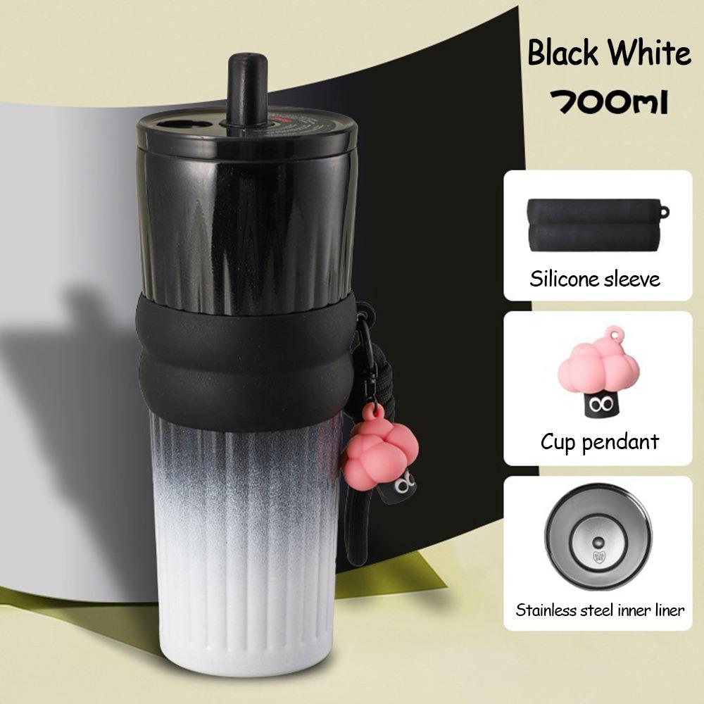 Durable 700ML Thermal Cup Bow 316 Stainless Steel Leak-proof Insulated Water Bottle Gift Vacuum Cup Boys and Girls