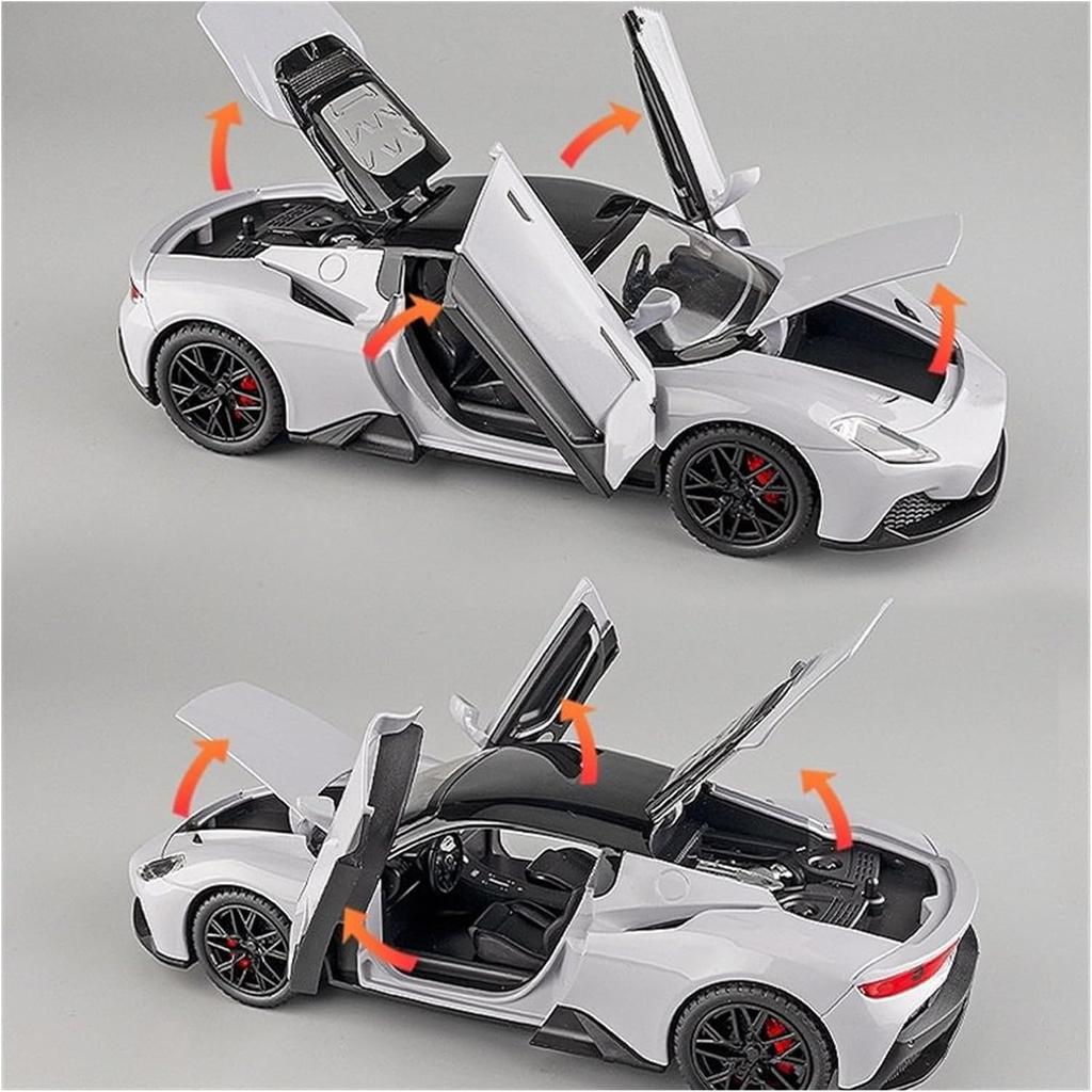 Масштаб 1/22 Maserati MC20, модель спортивного автомобиля со звуком и светом, откидная модель из сплава, литая под давлением модель автомобиля для детей, игрушка в подарок
