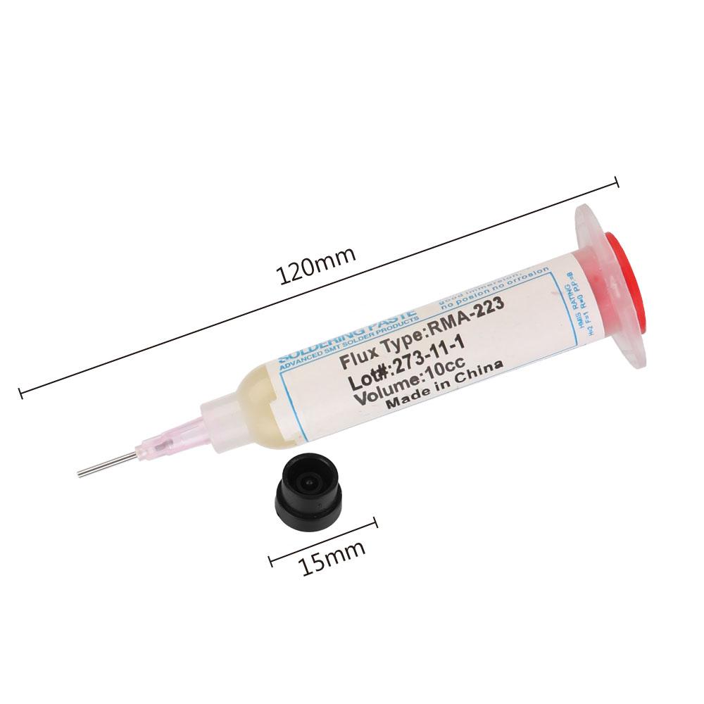 Паста для пайки No-Clean 10 см3 Ремонт пайки PCB IC Детали Сварка Сварка Advanced Oil Flux Смазка RMA-223 Паяльная паста