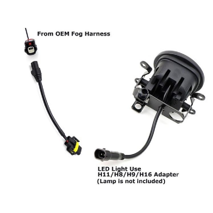 2-контактные провода-переходники L1B на H11 для новых Toyota Corolla Prius Camry Crown и т.д.