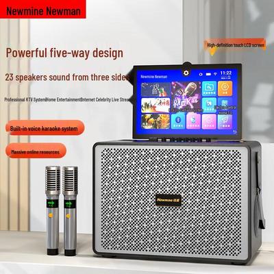 Портативная Bluetooth-колонка для караоке Newman N526, штекер CN (адаптер в комплекте)
