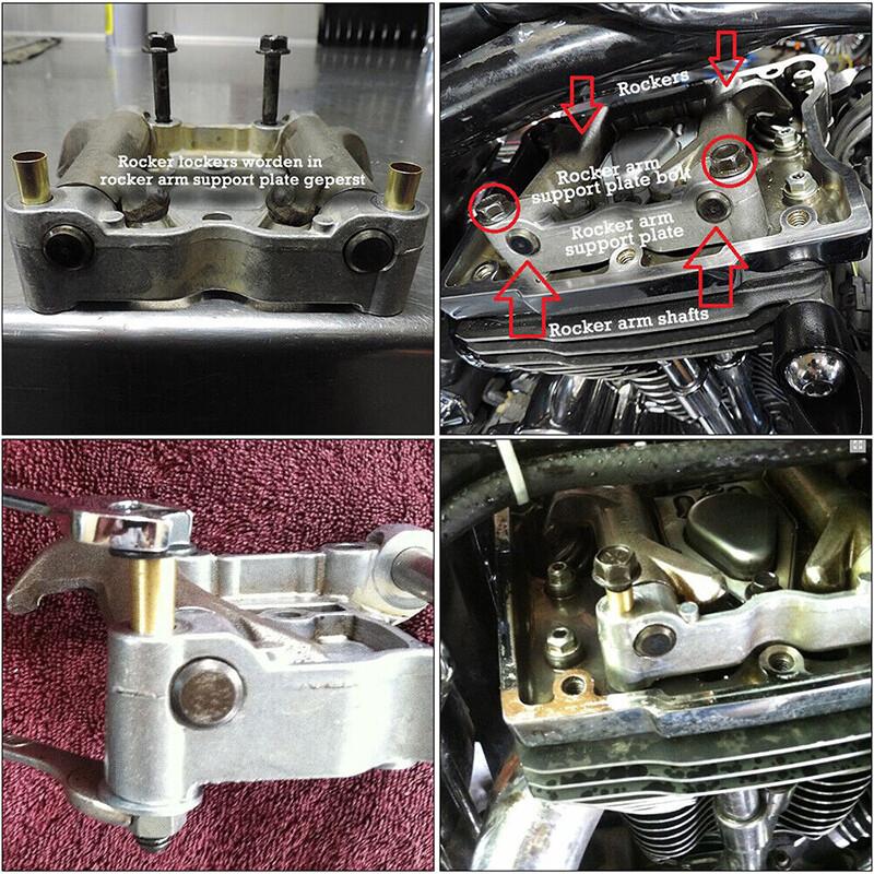 Motorcycle Rocker Arm Locker End Shaft Ticking Noise Set Fit for Harley Twin Cam