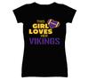 This Girl Loves Her Vikings Football T Shirt - Minnesota Vikings Team Colors