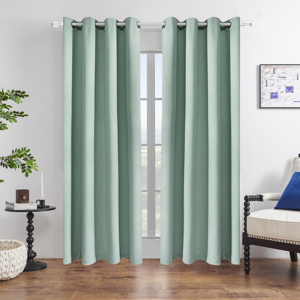 Solid Colour Curtains Living Room Bedroom Full Blackout Sunscreen High Precision Perforated Blackout Modern Minimalist Curtains