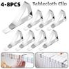 4/6/8 шт. зажимы для скатертей, подходят для толстых столов, держатель скатерти, ветрозащитный зажим для свадеб, выпускных вечеринок