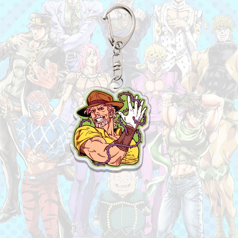 Акриловый брелок JoJo's Bizarre Adventure Крестоносцы Звездной Пыли Звездный Платинум Подвеска для Сумки Аксессуары для Ключей Фестивальный Подарок