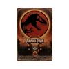 Jurassic Park Dinosaur Science Fiction Movie Sign Decor Metal Plate Poster Vintage Tin Sign Garage Man Cave Plaque Decoration