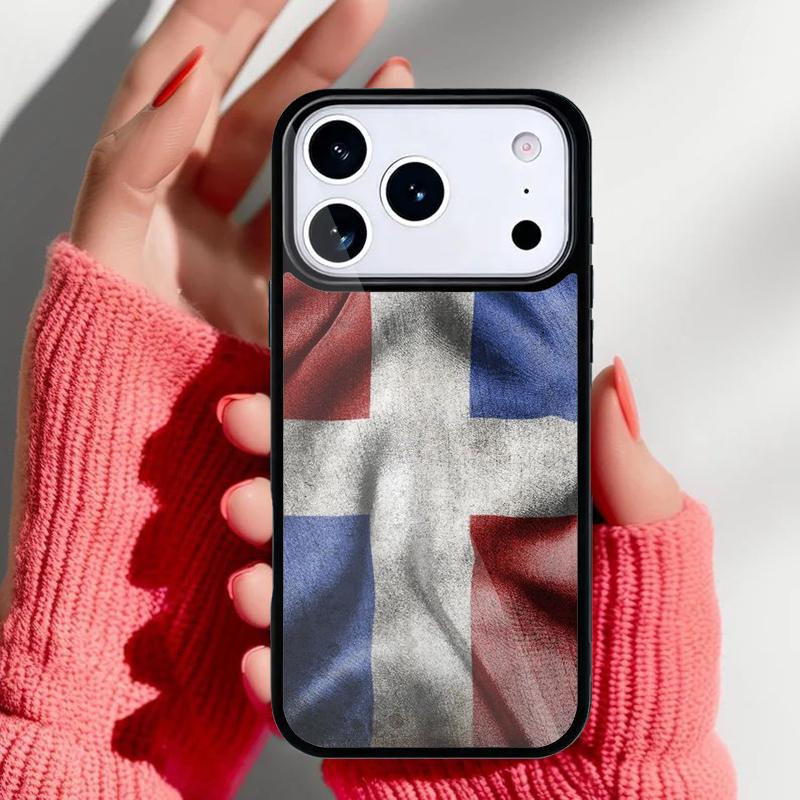 Dominican Republic Flag Phone Case for iPhone 17 16 15 14 13 Pro Max Back Cover for 12 11 Pro Coque