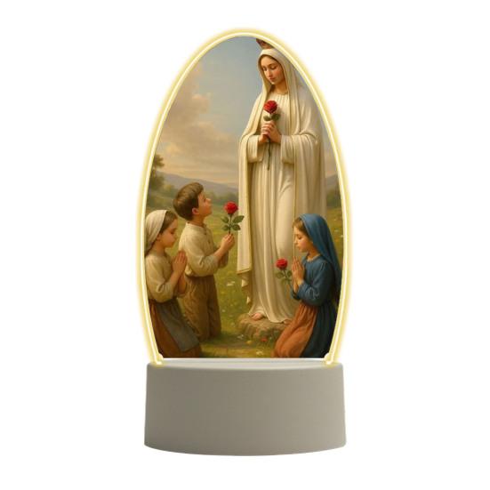 Guadalupe Virgin Prayer Lamp USB Powered Warm Light Soft Glow Catholic Night Light LED Religious