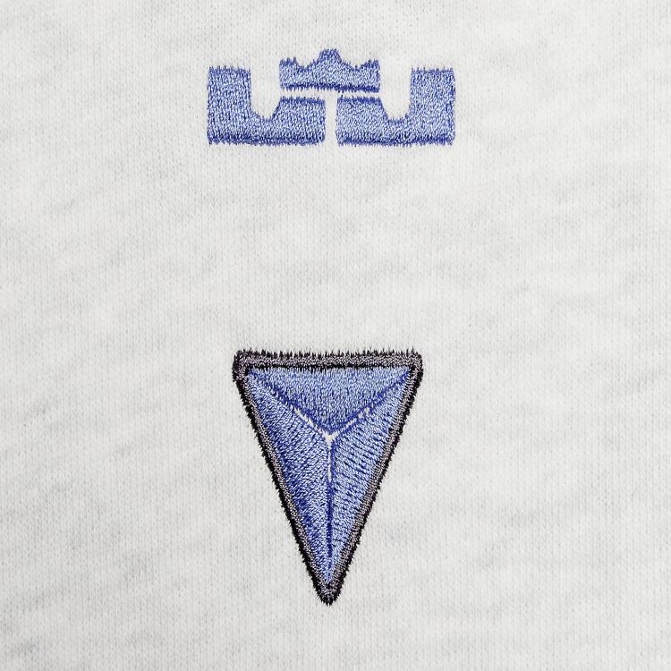 Nike Худи Dri-Fit LeBron Series Дышащая Модная Толстовка Детская толстовка Photon-Dust Меланжевый-Розовый Royal-Pulse HF4264025