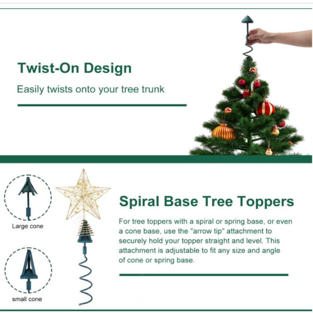 Universal Design Christmas Tree Topper Stand Lightweight Decoration Holder Holiday Decor