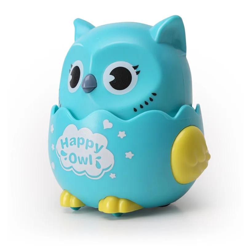Kids Classic Wind Up Interactive Owl Shaped Press Mechanical Sliding Toys  Toys for Boys Girls Birthday Xmas Gift