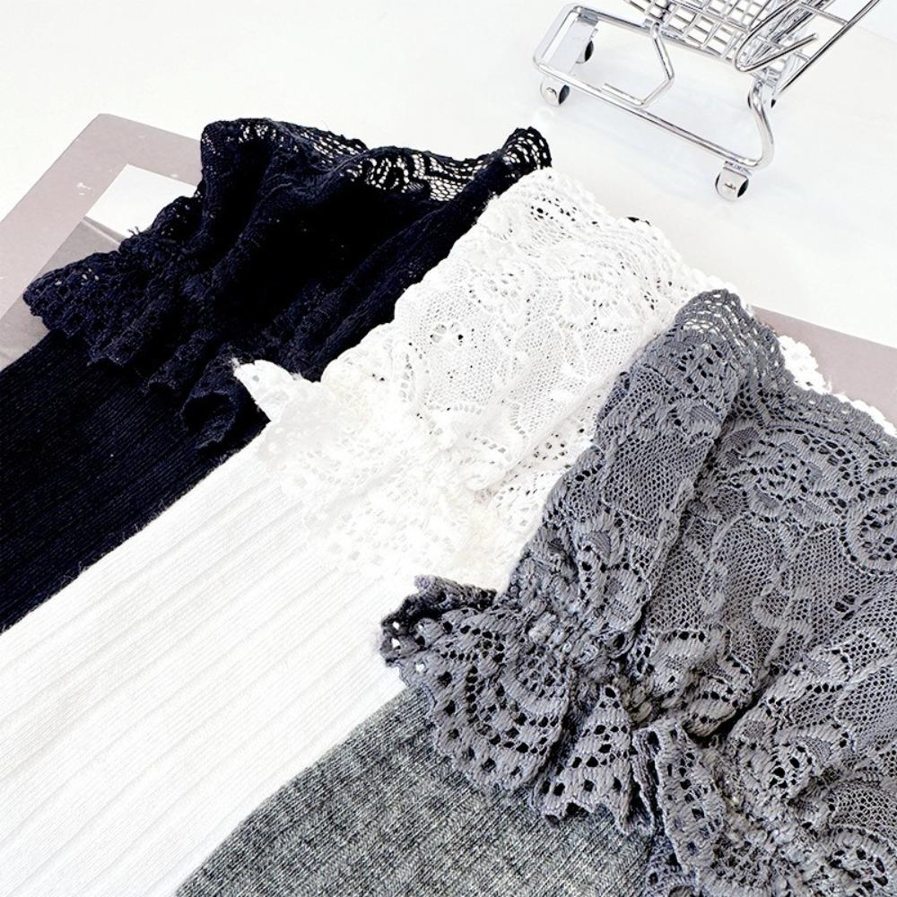 Cotton Lace Boot Thigh Sock Japanese Style JK Calf Socks Fashion Over Knee Stockings  Summer