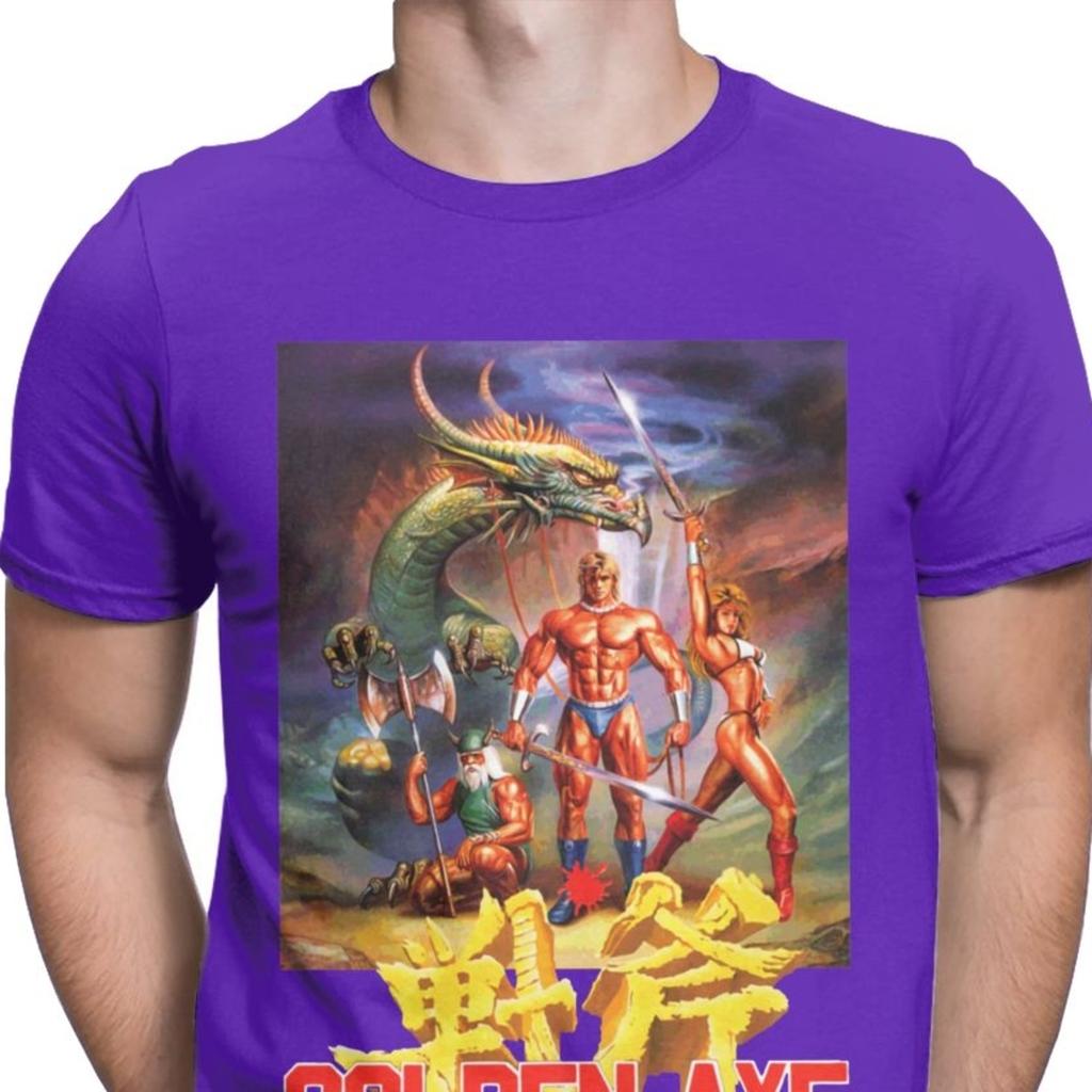 Футболка Golden Axe Streets Of Rage для мужчин, 100% хлопок, винтажная футболка, ретро, Аксель Блейз, футболка для фанатов игр-файтингов