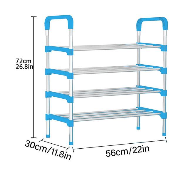 3/4/5/6 слоев полка для обуви из нержавеющей стали, многослойный шкаф для обуви, органайзер для хранения обуви, гостиная, спальня, экономия места, полка для обуви