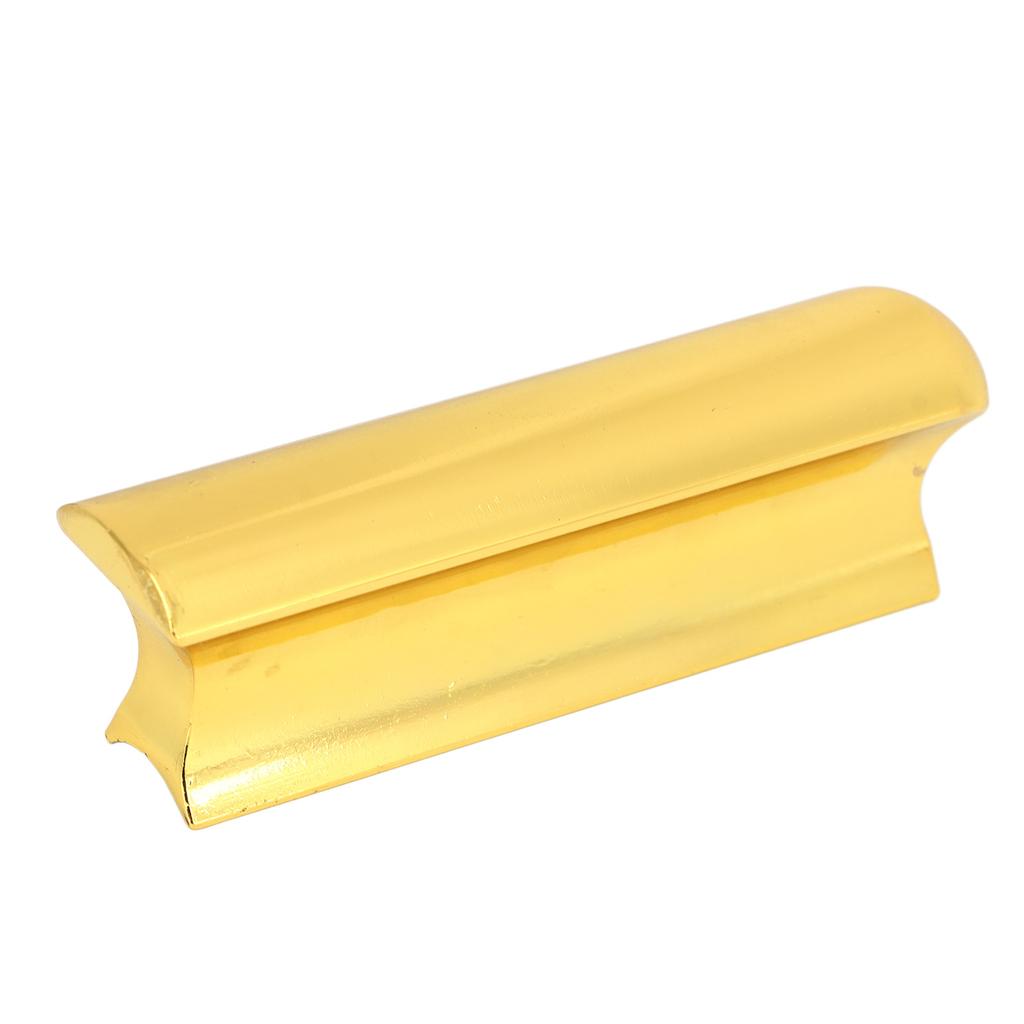 Гитарный слайдер с 4 медиаторами для пальцев Металлический слайд для укулеле Тон-бар Аксессуары для струнных инструментов Золотой цвет