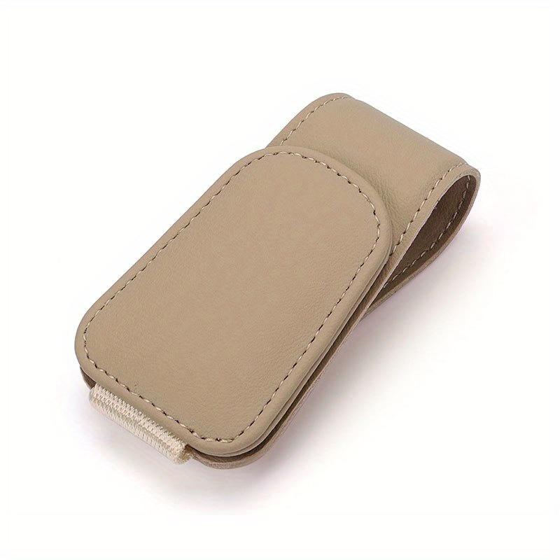 Универсальный автомобильный солнцезащитный козырек, вешалка для очков, зажим для кожаных очков, магнитный многофункциональный держатель для автомобильных аксессуаров