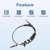 Automatic Transmission Shift Cable Compatible with Chevy Traverse Buick Enclave GMC Acadia Saturn Outlook Replacement for 23256076 20922587 Gearshift