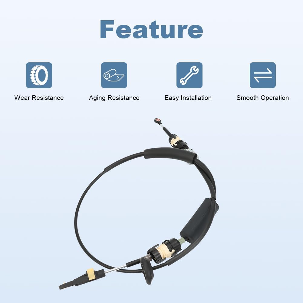 Automatic Transmission Shift Cable Compatible with Chevy Traverse Buick Enclave GMC Acadia Saturn Outlook Replacement for 23256076 20922587 Gearshift