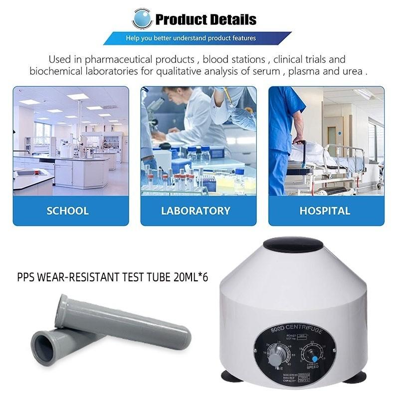 800D PRP Машина Медицинская Машина Центрифуга Тест Кровь PRP Плазма Центрифуга Машина 4000 об/мин Центрифуга