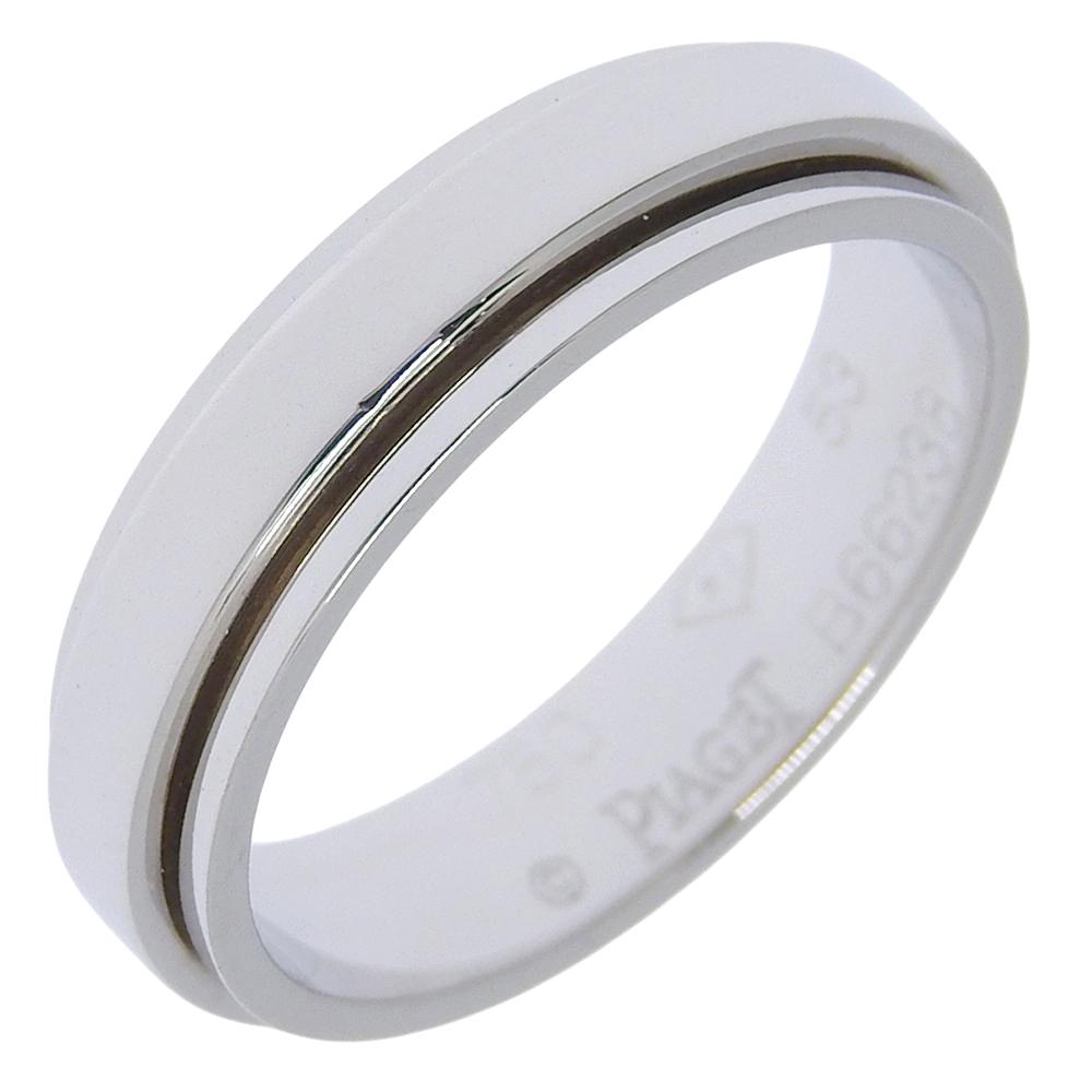 PIAGET Possession Ring K18 white gold #6.4(US Size) 5.5g Women Used