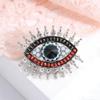 Rhinestone Office Brooch Badge Eye Shaped Pin Fashion Accessory for Parties Trendy Gifts Jewelry