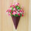 Home Decoration Flower Arrangement Container Durable Artificial Flower Hanging Basket