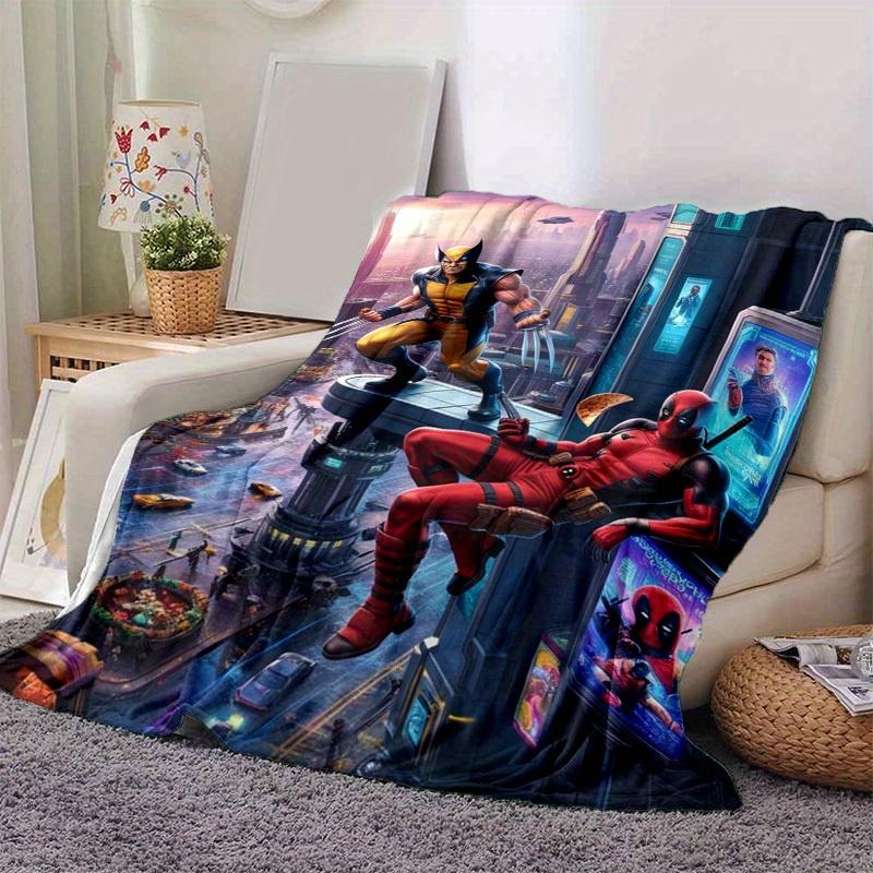 1pc. Deadpool & Wolverine Cozy Blanket - Perfect for Home, Office, Outdoor Use, Gift Idea, Suitable for All Seasonsz0417215