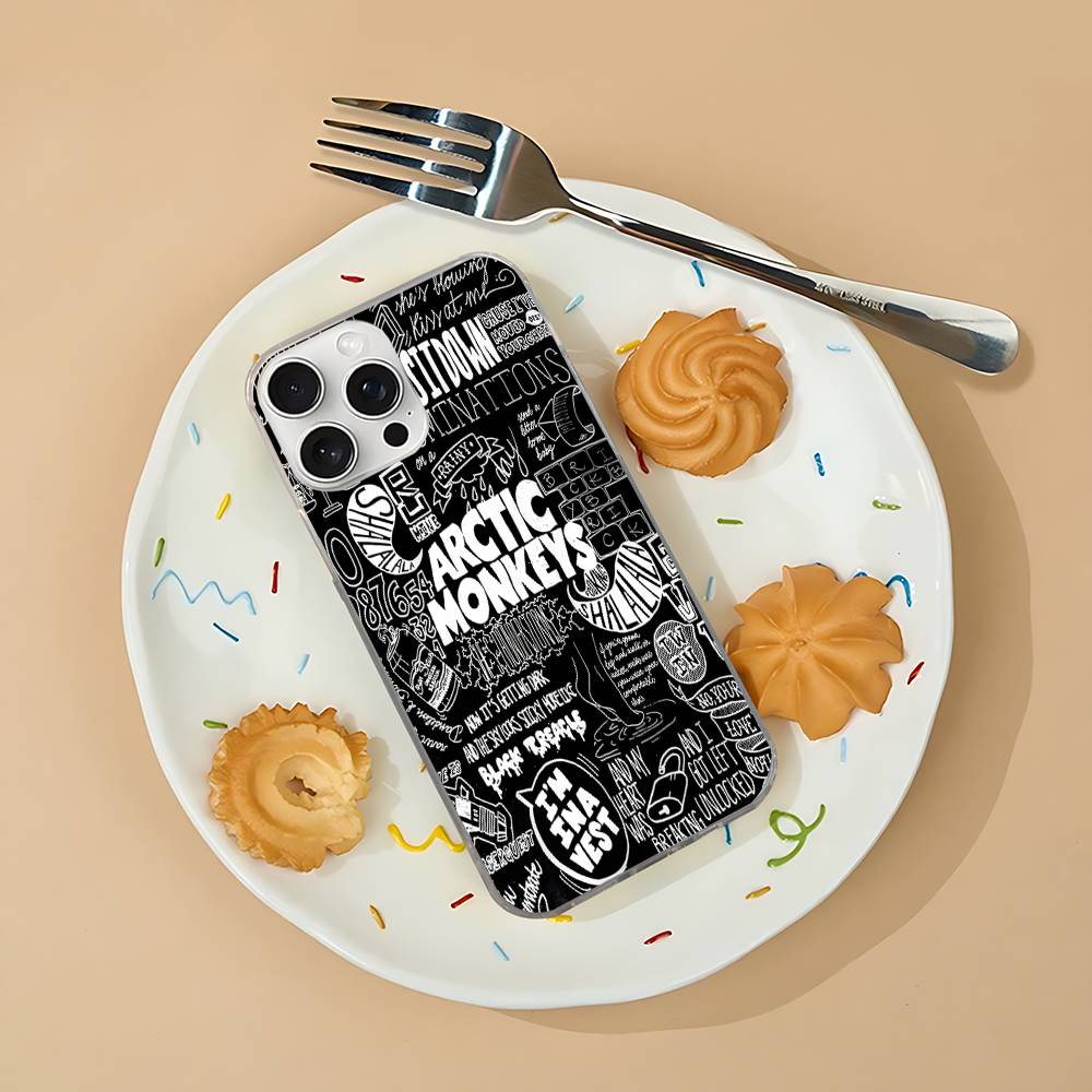 Чехол для телефона A-Arctic Monkeys Band Для iPhone 17 16e 16 15 14 13 12 11 Mini Air Pro Max X XR 7 8 Plus Прозрачный Мягкий Задний Чехол