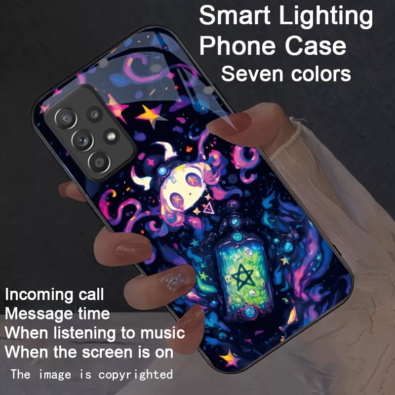 Звездное Небо Цветной Светящийся Чехол Для Телефона Для Samsung S25 S24 S23 S22 S21 Ultra Plus FE Note 20 Ultra Светодиодный Космический Чехол