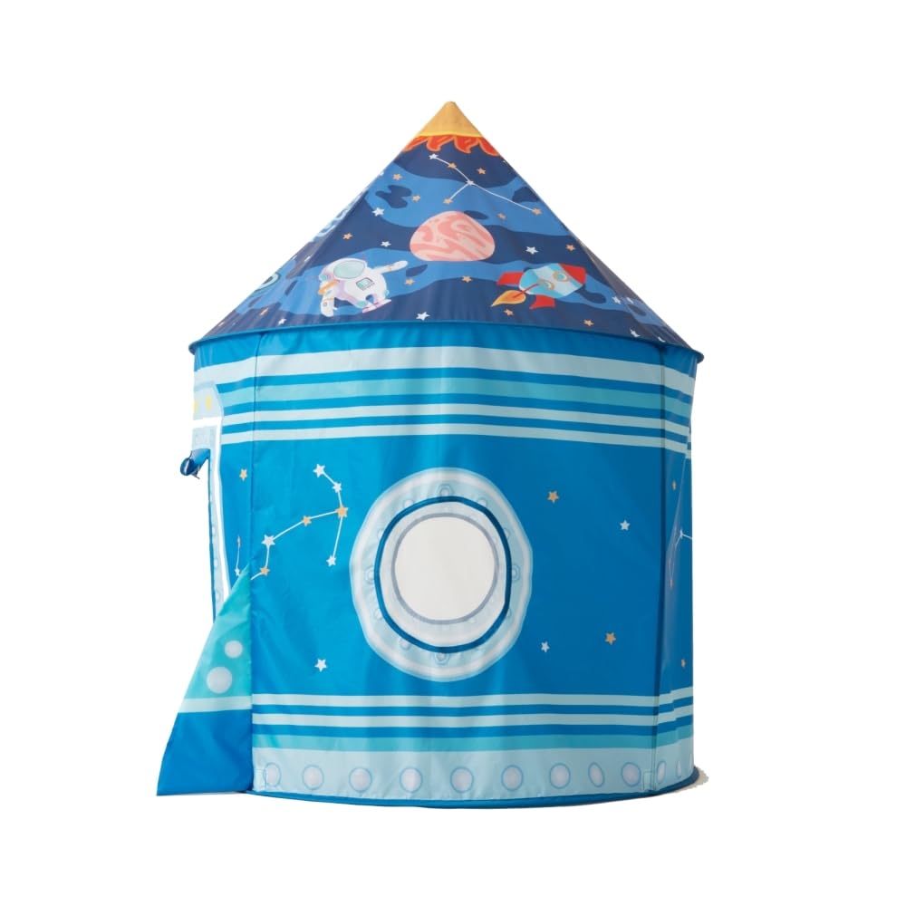 Benebomo Палатка для детей, палатка-ракета, детская палатка, палатка-домик, палатка-космический корабль, складной бассейн с шариками, для дома и улицы, игрушка-ракета с сумкой для переноски, детская игровая